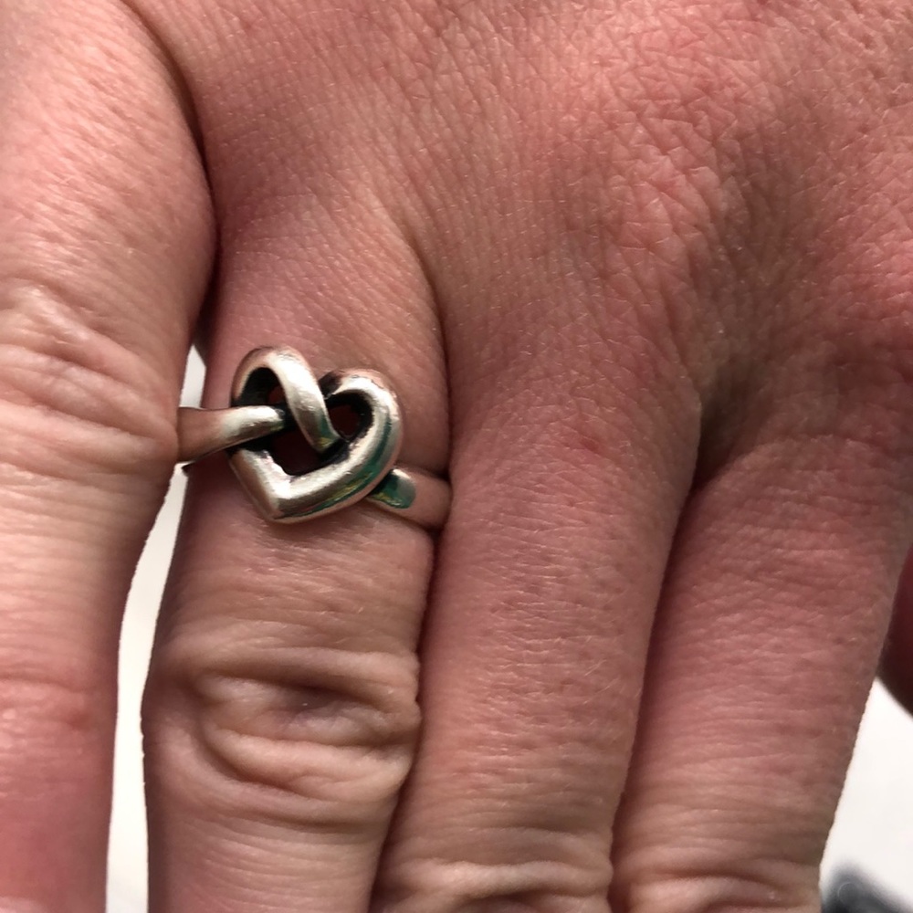James Avery heart knot ring
